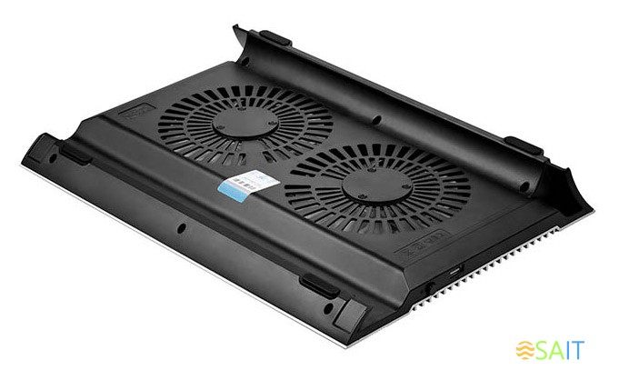Подставка для ноутбука Deepcool N8 (DP-N24N-N8SR) 17" 380x278x55мм 25дБ 3xUSB 2x 140ммFAN 1244г алюминий серебристый