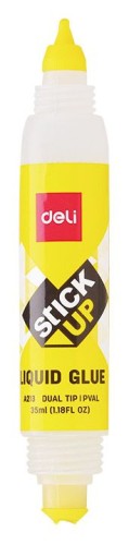 Клей жидкий Deli EA21310 35мл корп.желтый прозрачный с двумя аппликаторами Stick UP