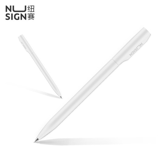 Ручка гелев. Deli Nusign NS552white белый черн. черн. линия 0.5мм