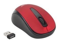 Мышь Acer OMR136 красный оптическая 1000dpi беспров. USB для ноутбука 2but (ZL.MCEEE.01J)