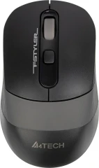 Мышь A4Tech Fstyler FG10S черный/серый оптическая 2000dpi silent беспров. USB для ноутбука 4but (FG10S GREY)