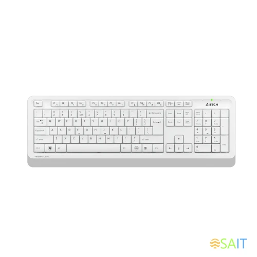 Клавиатура + мышь A4Tech Fstyler FG1010 клав:белый/серый мышь:белый/серый USB беспроводная Multimedia (FG1010 WHITE)