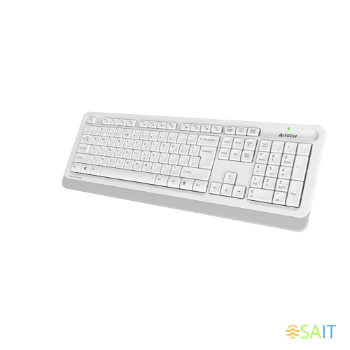 Клавиатура + мышь A4Tech Fstyler FG1010 клав:белый/серый мышь:белый/серый USB беспроводная Multimedia (FG1010 WHITE)