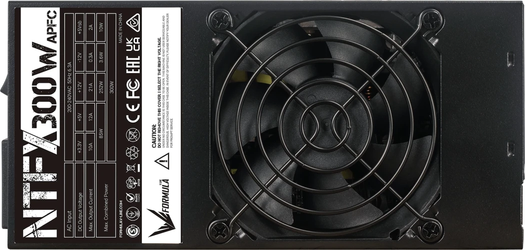 Блок питания Formula TFX 300W NTFX-300 (20+4pin) APFC 80mm fan 2xSATA RTL