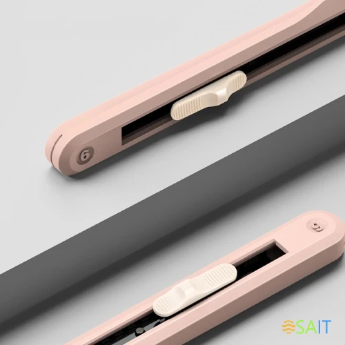 Нож канцелярский Deli ENS063PINK Nusign шир.лез.9мм выдвижное лезвие фиксатор усиленный сталь розовый