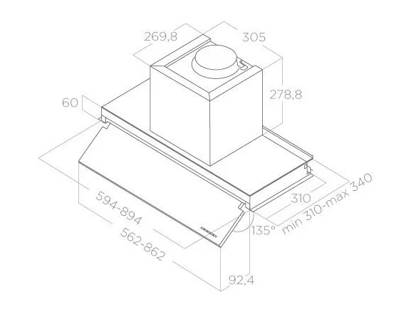 Встраиваемые вытяжки ELICA ELICA BOXIN NO DRIP IX/A/90-PRF0156613A