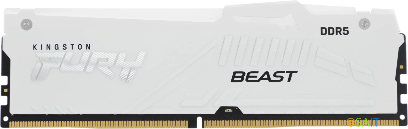 Память DDR5 32GB 5200MHz Kingston KF552C36BWEA-32 Fury Beast White Expo RGB RTL Gaming PC5-41600 CL36 DIMM 288-pin 1.25В kit single rank с радиатором Ret