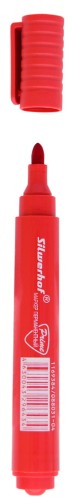Маркер перманентный Silwerhof Prime пулевидный пиш. наконечник 1-3мм красный коробка