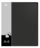 Папка на 2-х D-кольцах Бюрократ -0840/2DBLCK A4 пластик 0.8мм кор.40мм внутр. с вставкой черный