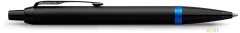 Ручка шариков. Parker IM Vibrant Rings K315 (2172941) Marine Blue PVD M син. черн. подар.кор.