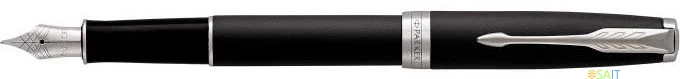 Ручка перьев. Parker Sonnet Core F529 (1931521) Matte Black CT F сталь нержавеющая подар.кор.