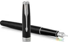 Ручка перьев. Parker Sonnet Core F529 (1931521) Matte Black CT F сталь нержавеющая подар.кор.