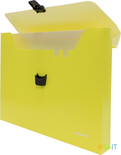 Портфель Silwerhof 322715-02 1 отдел. A4 пластик желтый неон