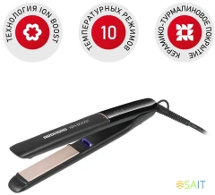 Выпрямитель Redmond HS1716 55Вт черный макс.темп.:230С
