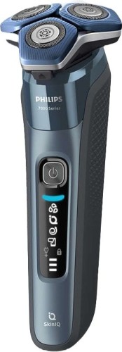 Бритва роторная Philips S7882/55 реж.эл.:3 питан.:аккум. синий/серебристый
