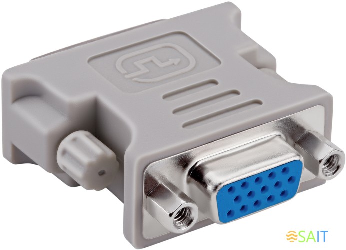 Адаптер Buro DVI-I(m) VGA (f) (BHP RET ADA_DVI-VGA) серый (блистер)