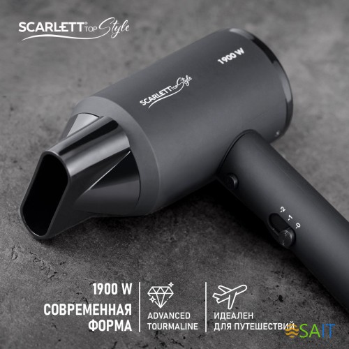 Фен Scarlett SC-HD70I37 1900Вт черный