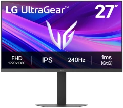 Монитор LG 27" UltraGear 27G440A-B черный IPS LED 1ms 16:9 HDMI матовая HAS Piv 1000:1 400cd 178гр/178гр 1920x1080 240Hz DP FHD