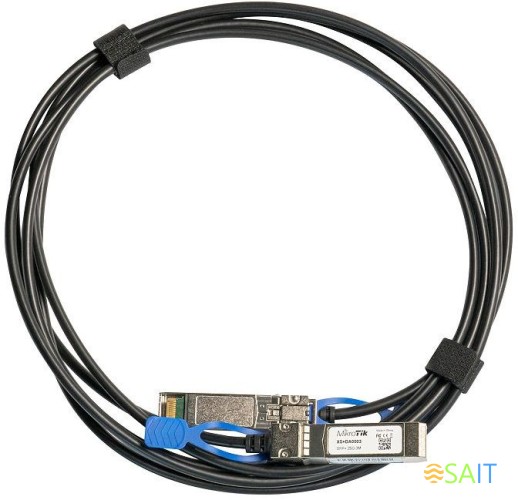 Патч-корд MikroTik XS+DA0003 25Гбит/с 3м черный SFP28-SFP28