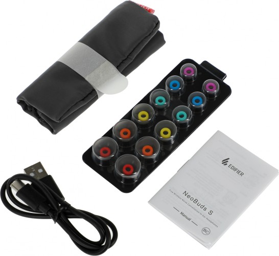 Гарнитура внутриканальные Edifier NeoBuds S черный беспроводные bluetooth в ушной раковине