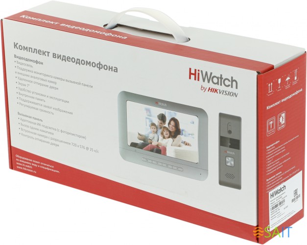 Комплект домофона HiWatch DS-D100KF белый