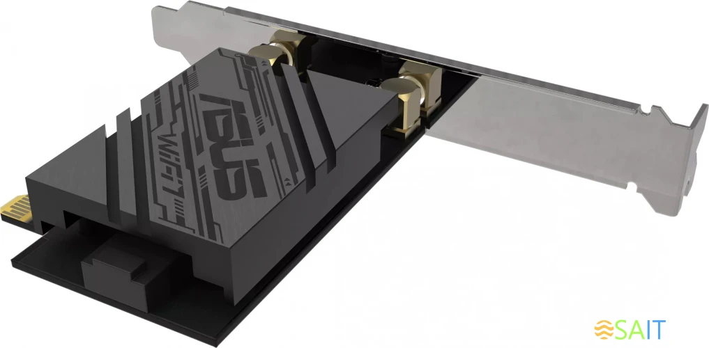 Сетевой адаптер Wi-Fi + Bluetooth Asus PCE-BE92BT BE9400 PCI Express (ант.внеш.несъем.) 2ант.