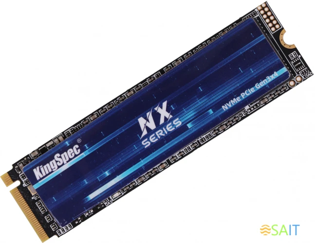 Накопитель SSD Kingspec PCIe 3.0 x4 1TB NX-1TB M.2 2280 0.9 DWPD