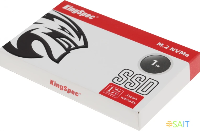 Накопитель SSD Kingspec PCIe 3.0 x4 1TB NX-1TB M.2 2280 0.9 DWPD