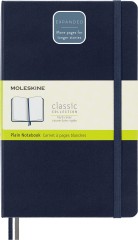 Блокнот Moleskine CLASSIC EXPENDED QP062EXPB20 Large 130х210мм 400стр. нелинованный твердая обложка синий сапфир