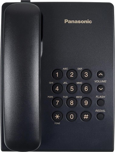 Телефон проводной Panasonic KX-TS2350RUB