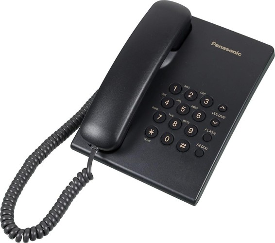 Телефон проводной Panasonic KX-TS2350RUB