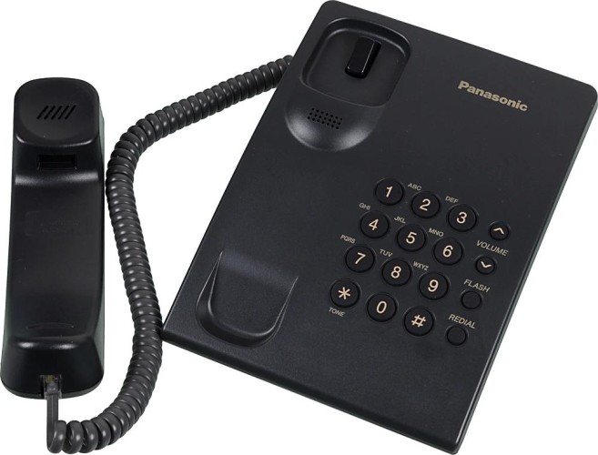 Телефон проводной Panasonic KX-TS2350RUB