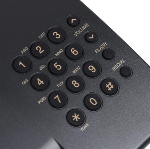 Телефон проводной Panasonic KX-TS2350RUB