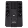 ИБП МАСТЕР 600, 600/360 ВА/Вт, LED, USB, RJ11/RJ45, SCHUKOx8 Импульс MT60102