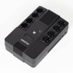 ИБП МАСТЕР 600, 600/360 ВА/Вт, LED, USB, RJ11/RJ45, SCHUKOx8 Импульс MT60102