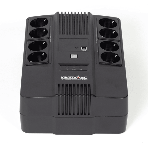 ИБП МАСТЕР 600, 600/360 ВА/Вт, LED, USB, RJ11/RJ45, SCHUKOx8 Импульс MT60102