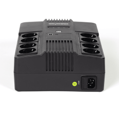 ИБП МАСТЕР 600, 600/360 ВА/Вт, LED, USB, RJ11/RJ45, SCHUKOx8 Импульс MT60102