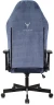 Кресло игровое Knight N1 Fabric синий Light-27 с подголов. крестов. металл