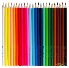 Карандаши цв. Silwerhof Веселые друзья 2.65мм трехгран. дерево ассорти 24цв. коробка/европод.