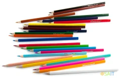 Карандаши цв. Silwerhof Веселые друзья 2.65мм трехгран. дерево ассорти 24цв. коробка/европод.