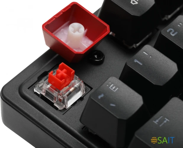 Клавиатура A4Tech Bloody S510R механическая черный USB for gamer LED (S510R USB FIRE BLACK/BLMS RED)