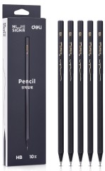 Карандаш ч/г Deli NS722-HB Nusign HB шестигран. (10шт)