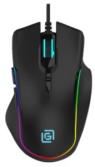 Мышь Оклик 729G LABYRINTH черный оптическая 6400dpi USB для ноутбука 7but (1465496)