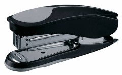 Степлер Kw-Trio 05516BLCK Half-strip Pollex 24/6 26/6 (20листов) встроенный антистеплер черный 105скоб