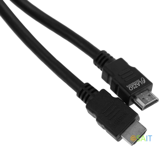 Кабель аудио-видео LAZSO WH-111 HDMI (m)/HDMI (m) 5м. позолоч.конт. черный (WH-111(5M))