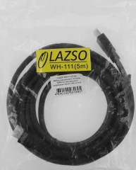 Кабель аудио-видео LAZSO WH-111 HDMI (m)/HDMI (m) 5м. позолоч.конт. черный (WH-111(5M))