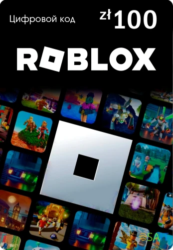 Карта оплаты пополнение игровой валюты Roblox 100 PLN Poland