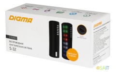 Колонка порт. Digma S-32 черный 6W 1.0 BT 2000mAh (SP326B)
