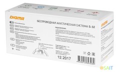 Колонка порт. Digma S-32 черный 6W 1.0 BT 2000mAh (SP326B)