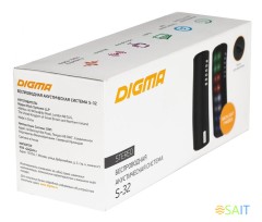 Колонка порт. Digma S-32 черный 6W 1.0 BT 2000mAh (SP326B)